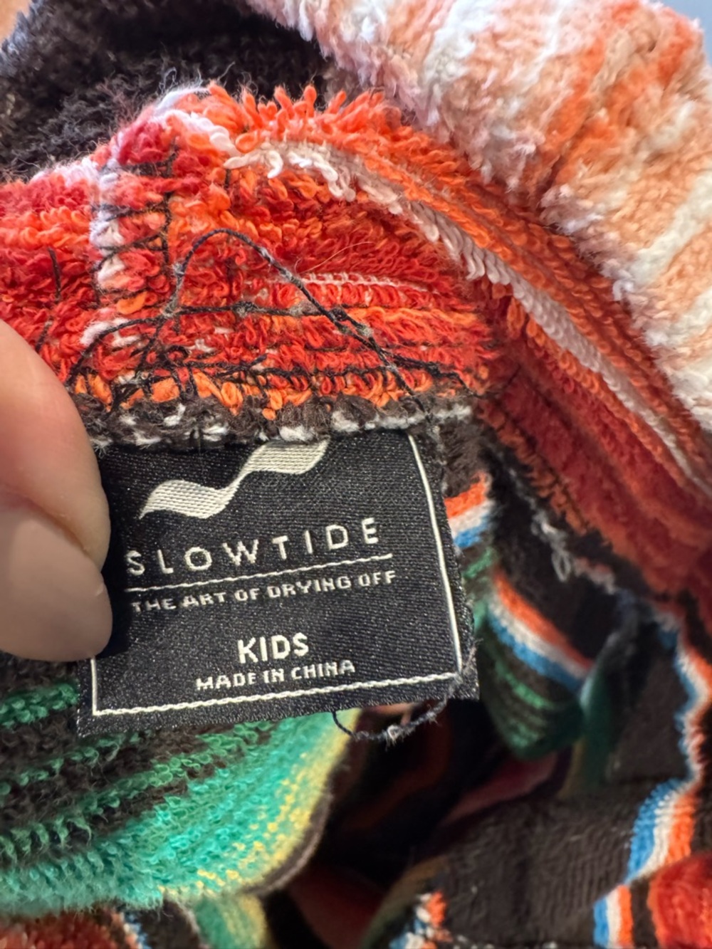 Slowtide kids striped hooded swim poncho - Picture 5 of 6